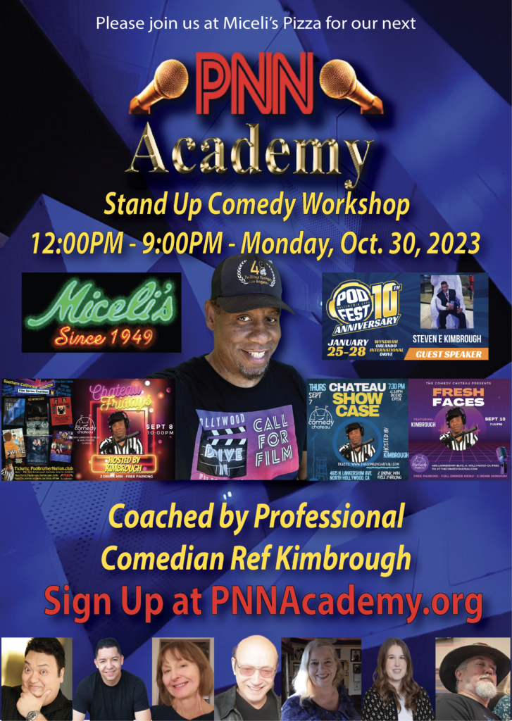 Miceli's PNN Academy Stand Up Comedy Workshop 10/30/23