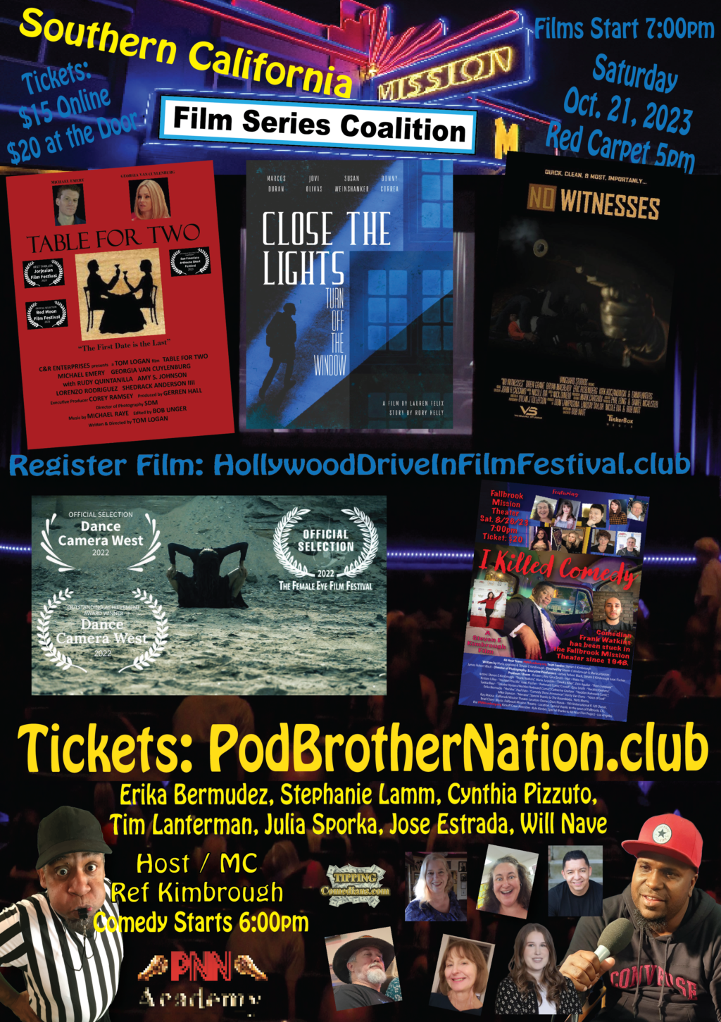 Southern California Film Coalition Series Fallbrook Mission Theater
